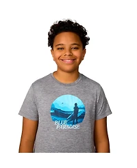 Free Country Boys' Microtech Graphic Crew Neck Shirt