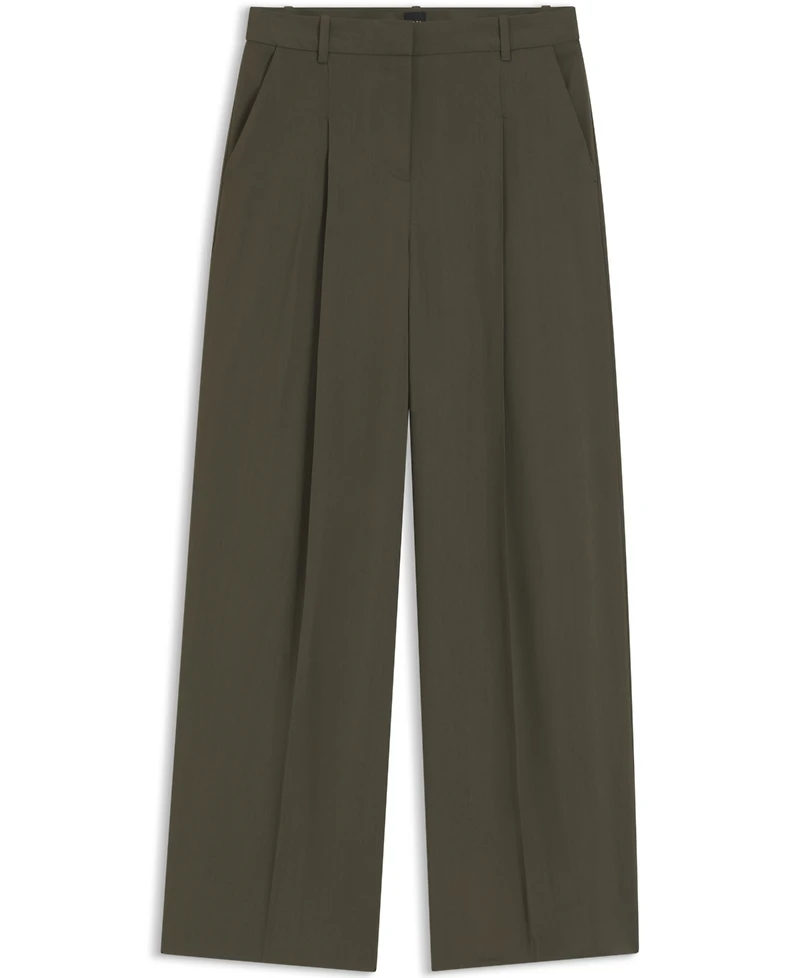 Boss by Hugo Women's Stretch Crepe Regular-Fit Pants
