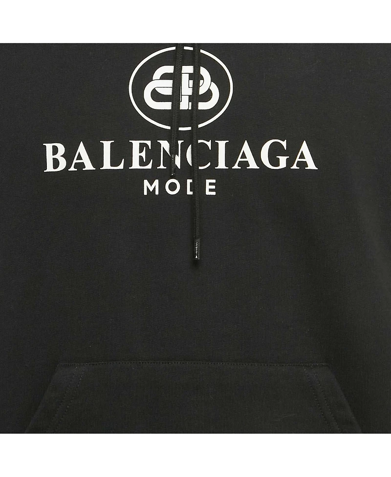 Pre-Owned Balenciaga Women's Logo Print Cotton Hoodie