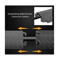 Pyle Cable Cover Ramp Safety Track, Single Channel