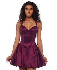 Alex & Sophia Juniors' Sleeveless Short Fit Flare Dress