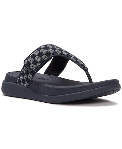 FitFlop Women's F-Mode Go Checkerboard-Denim Toe-Post Sandals