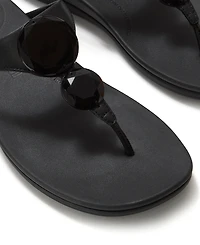 FitFlop Women's Solay Glossy-Disc Toe-Post Sandals