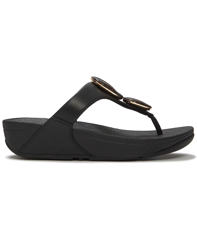 FitFlop Women's Lulu Marbled-Stone Wedge Sandals