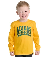 adidas Boys' 2T-7 Camo Graphic Long-Sleeve T-Shirt and Pants, 2-Piece Set