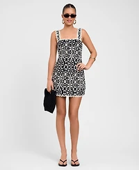 Rachel Roy Women's Square Neck Mini Dress