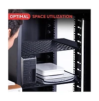 Pyle 1U Universal Server Rack Shelf Mount Tray