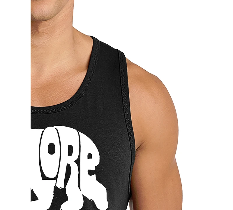 La Pop Art Men's Explore Word Graphic Tank Top