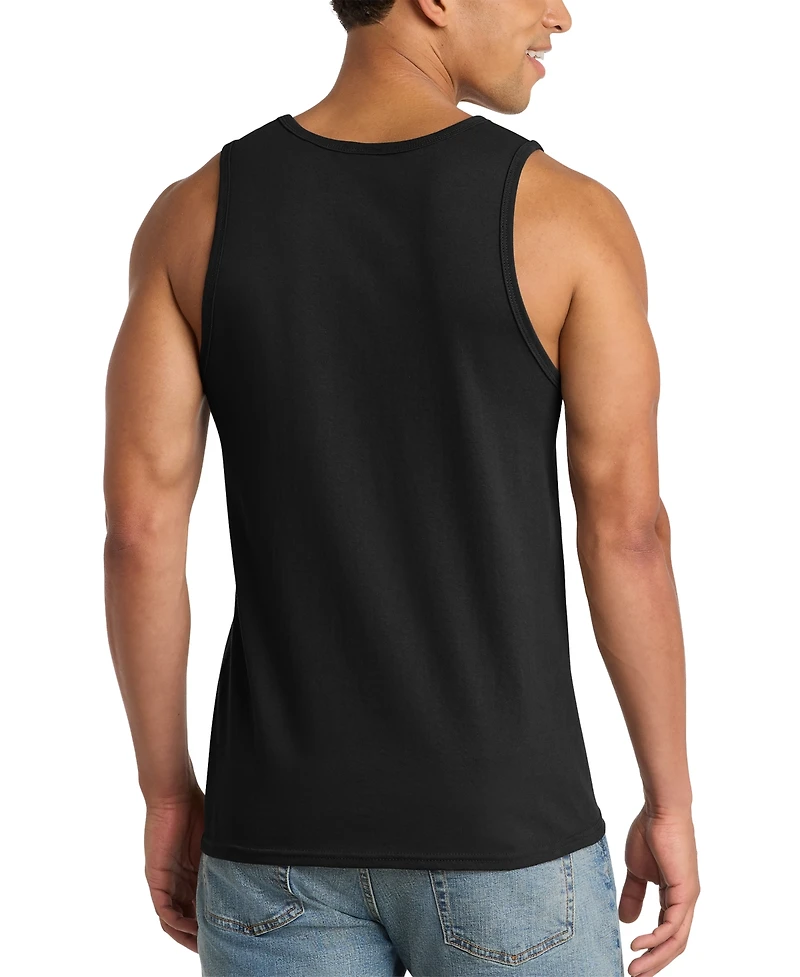 La Pop Art Men's Christmas Theme Print Tank Top