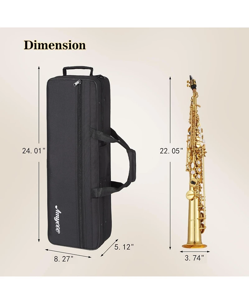 gaomon Straight Soprano Saxophone Complete Set