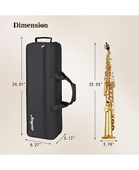gaomon Straight Soprano Saxophone Complete Set