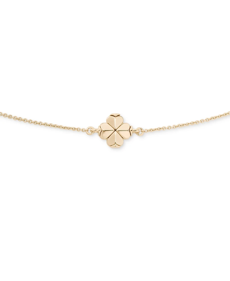 kate spade new york Gold-Tone Flower Solitaire Bracelet