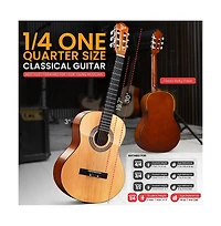 Pyle 30" 6-String Classical Acoustic Guitar for Beginners & Adults with Accessory Kit, Natural Finish