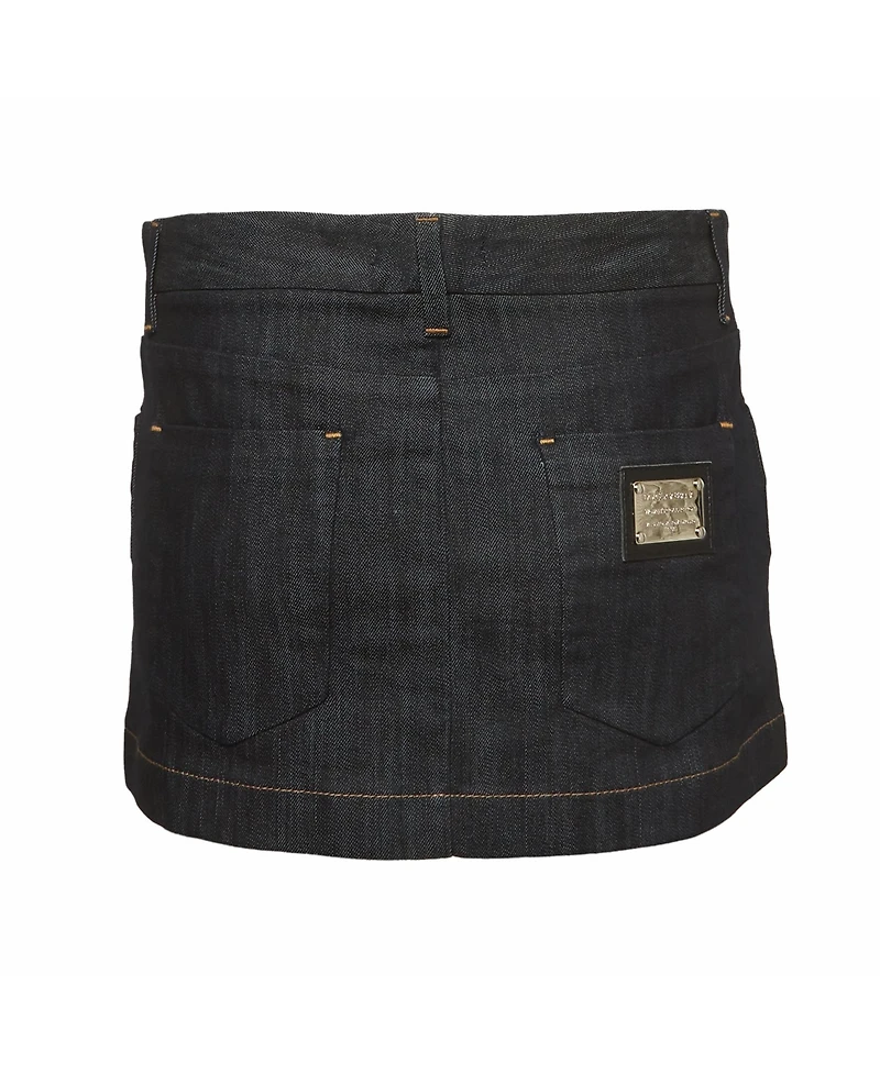 Pre-Owned Dolce & Gabbana Women's Pre-Owned Dolce and Gabbana Denim Mini Skirt