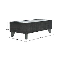 Safavieh Margarita Wicker Outdoor Coffee Table