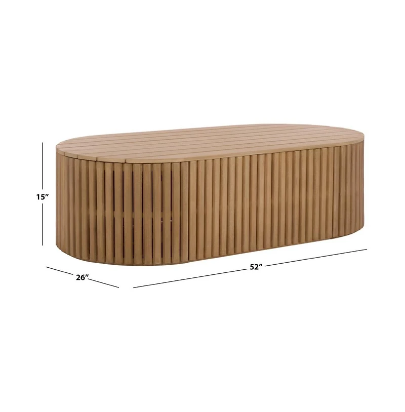 Safavieh Arielle Wood Outdoor Coffee Table
