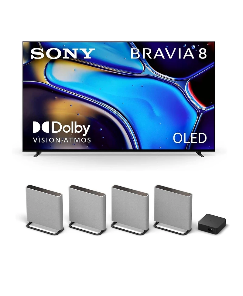 Sony K77XR80 77 Inch Imax Enhanced Bravia Oled 4K Hdr Google Tv with a Sony Ht-A9M2 4.0.4 Ch Bravia Theater Quad Soundbar (2024)