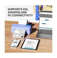 Swifint Thermal Shipping Label Printer, 4x6 Bluetooth Label Printer for Small Business, Wireless Label Maker, Works with iOS, Android, Pc