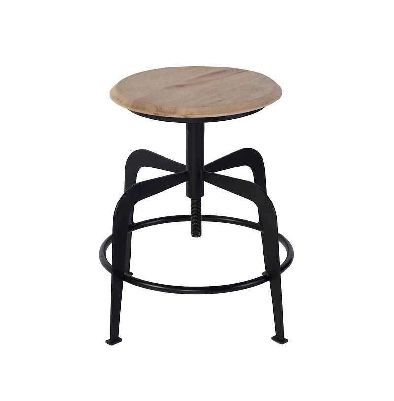 Butler Specialty Edison 20-27 in. Adjustable Seat Height Iron Bar Stool