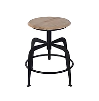 Butler Specialty Edison 20-27 in. Adjustable Seat Height Iron Bar Stool
