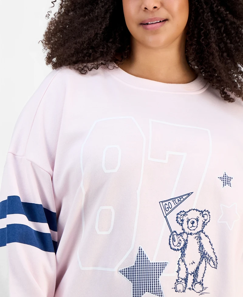 Rebel Veil Trendy Plus Fleece Crewneck Sweatshirt