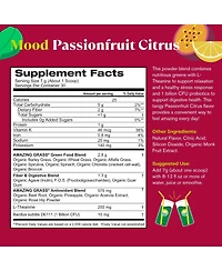 Amazing Grass Greens Blend Mood, Passionfruit Citrus, Super Greens Powder, 7.4 oz, 30 Servings