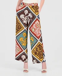 T Tahari Women's High-Rise Printed Pull-On Pants