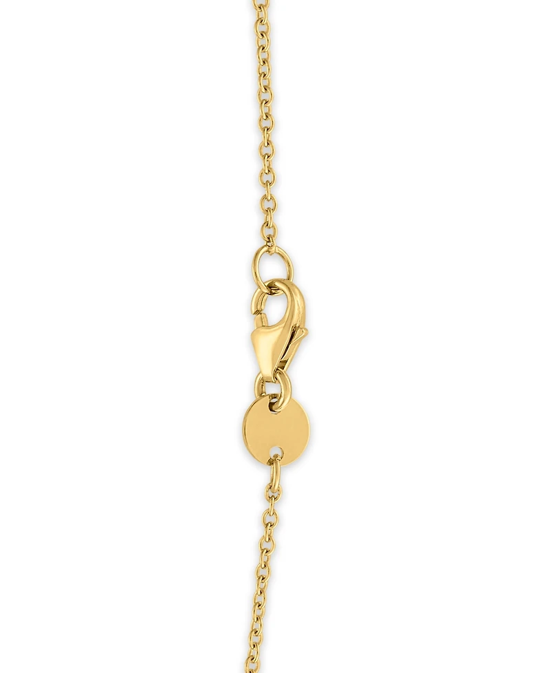 Macy's Cross Lariat Pendant Necklace in 10k Yellow Gold