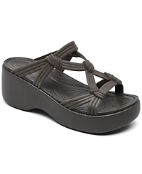 Crocs Women's Brooklyn Knot Sky Platform Sandals from Finish Line