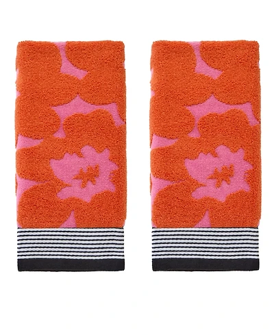 Skl Home Floral Grande Jacquard 2-Pc.Hand Towel Set