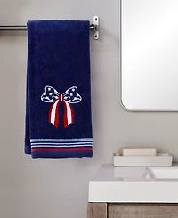 Skl Home Americana Bow Embroidered 2-Pc.Hand Towel Set