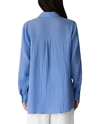 Eileen Fisher Women's Cotton Striped Long-Sleeve Shirt