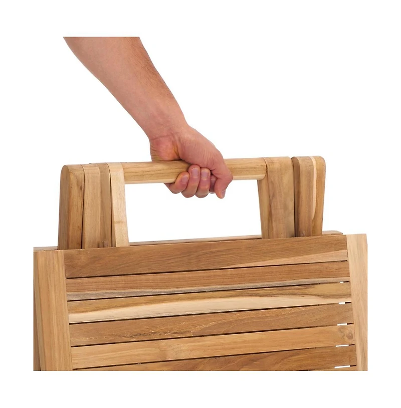 Safavieh Saba Teak Folding Square Outdoor Table