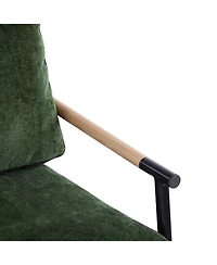 Streamdale Furniture Modern Accent Chair with Plush Cushions and Wooden Armrests