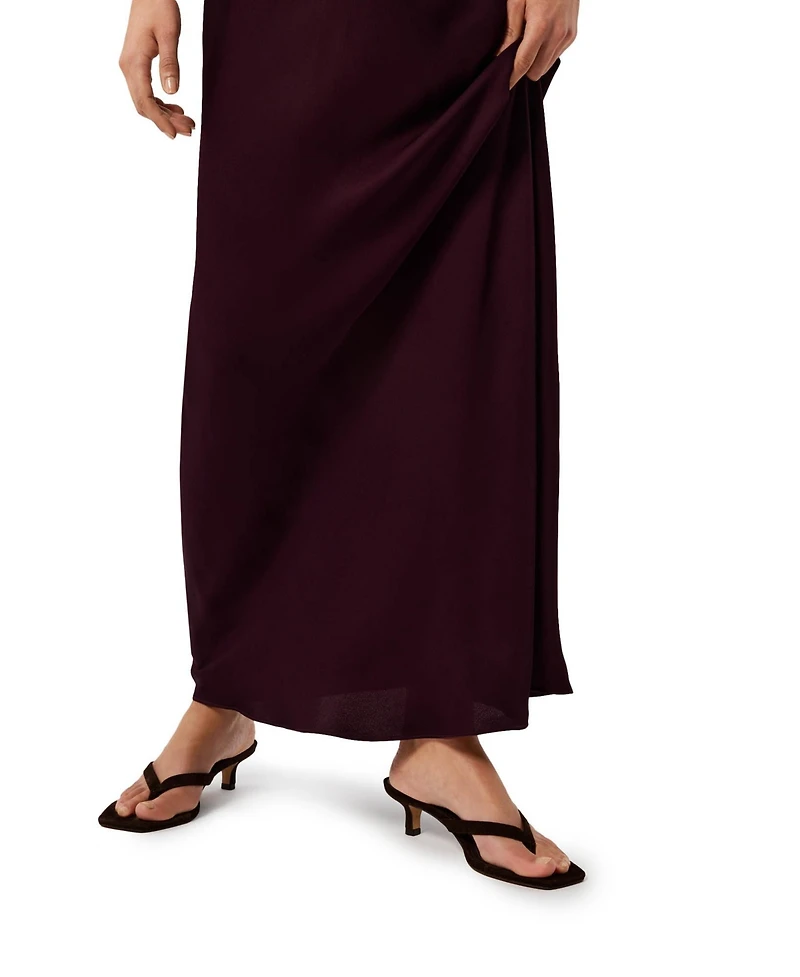 Whistles Women's Thea Cowl Satin Maxi Dress