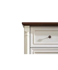Streamdale Furniture Farmhouse 6-Drawer Wooden Chest Rustic Storage Dresser