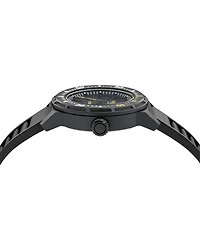 Aston Martin F1 Men's Pdk 3 Hand Quartz Black Silicone Watch 40mm
