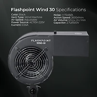 Flashpoint Wind 30 Ac-Powered Studio Fan