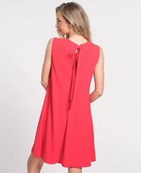 Isaac Mizrahi Women's Crewneck Sleeveless Dress
