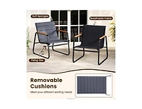Boyel Living 3 Pieces Patio Bistro Set Outdoor Fabric Conversation Set