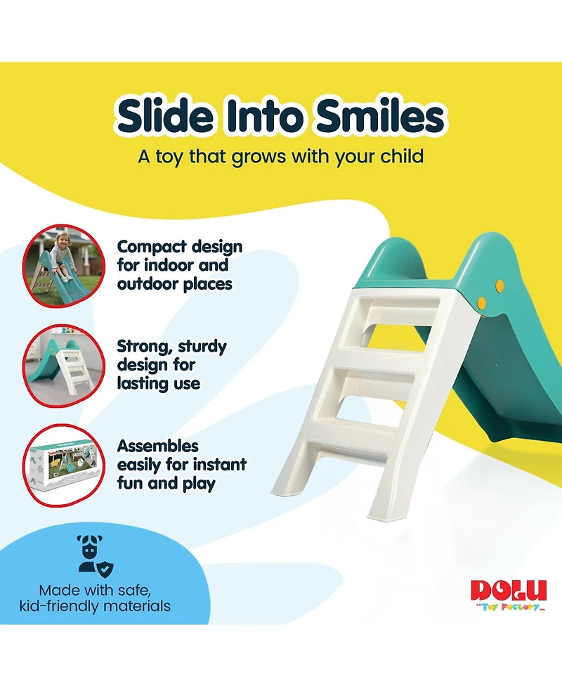 Dolu My First Garden Slide Kids Indoor Outdoor Playground Equipment