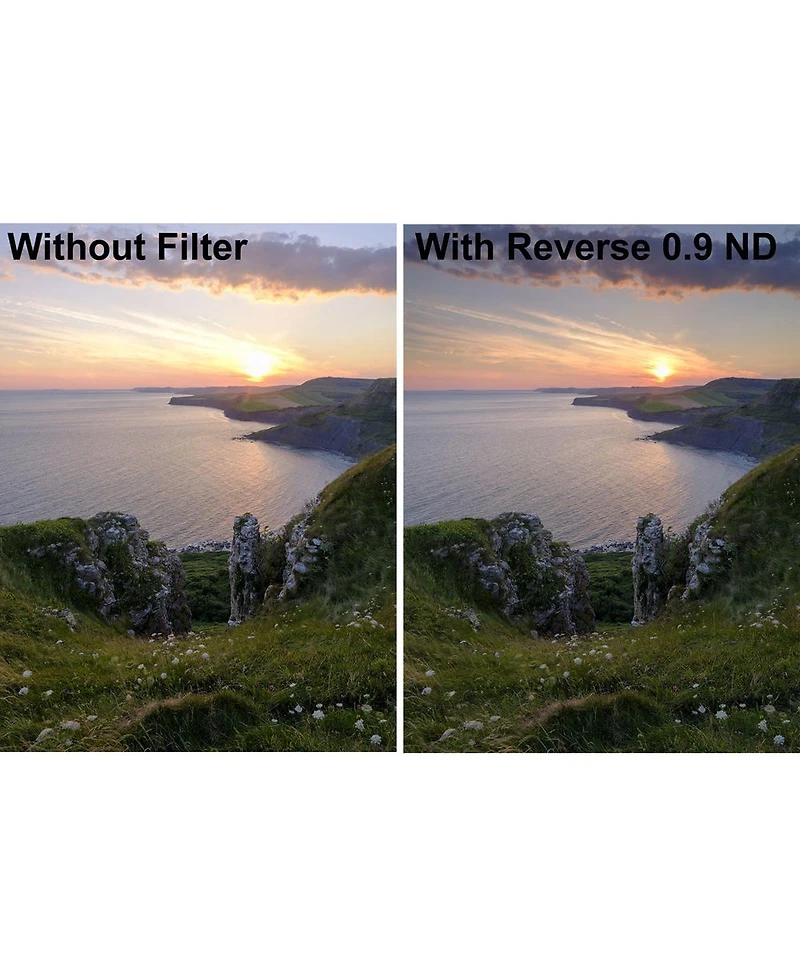 Lee Filters SW150 150x170mm Reverse-Graduated Nd 0.9 Filter (3 Stops)