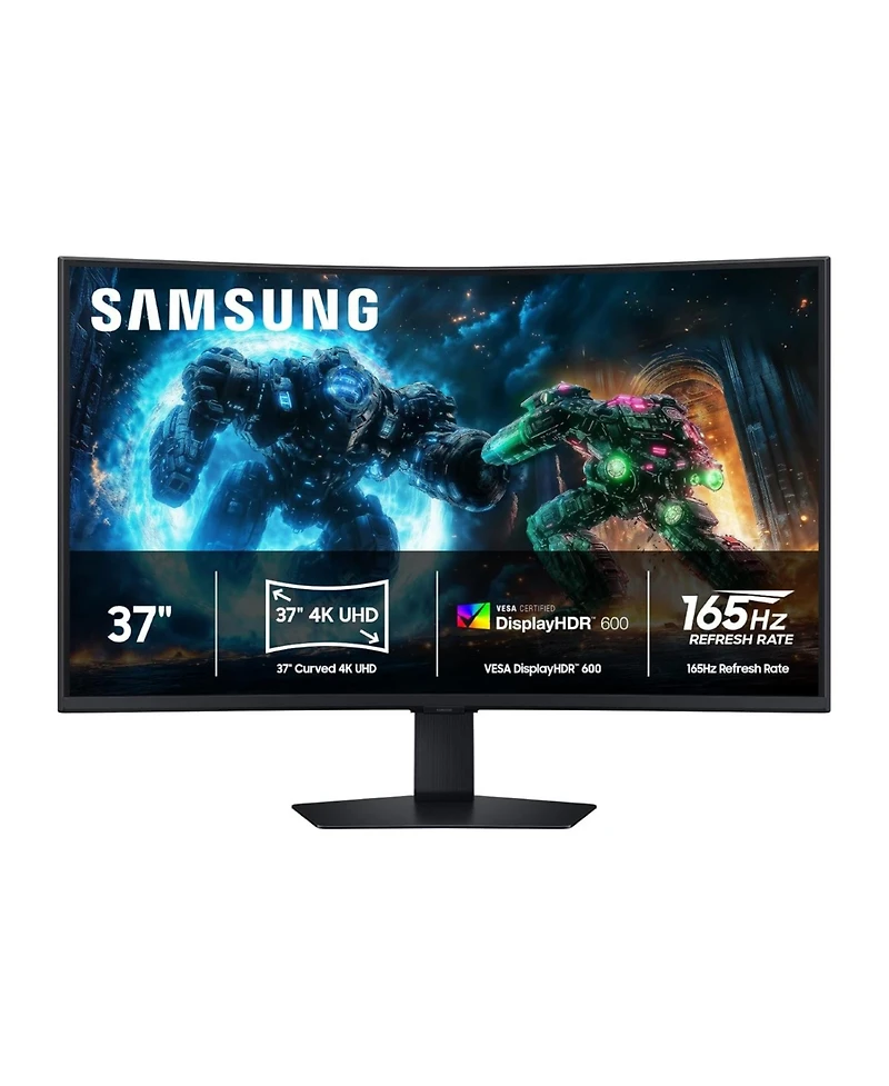 Samsung 37-in Odyssey G7 (G75F) Wuhd, 180Hz, Curved Gaming Monitor, 1ms Response