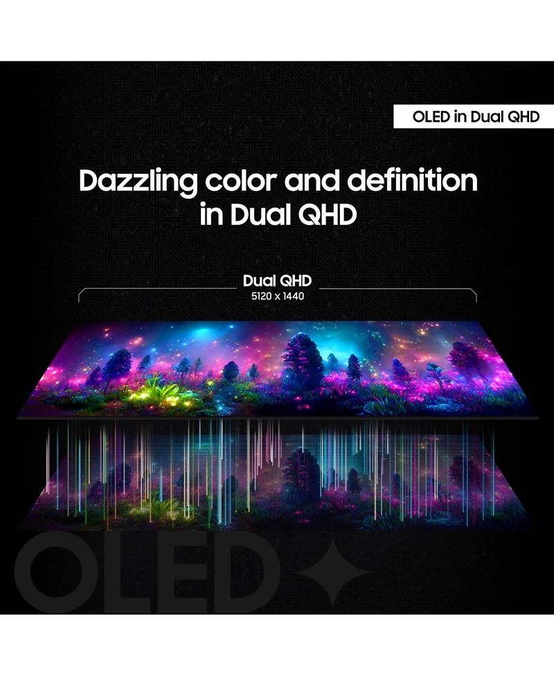 Samsung 49-in Odyssey Qd-oled G9 (G91SD) Dual Qhd Curved Gaming Computer Monitor