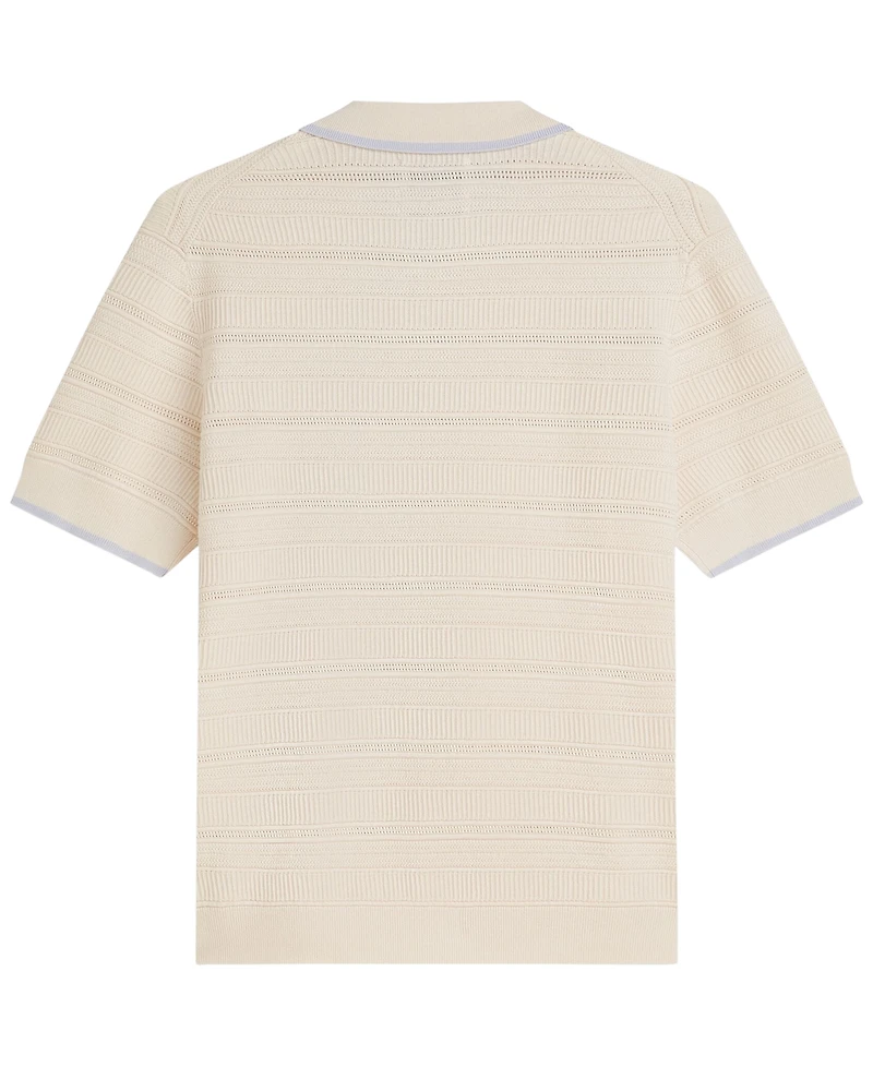 Scotch & Soda Men's Structured Knit Regular-Fit Polo Shirt