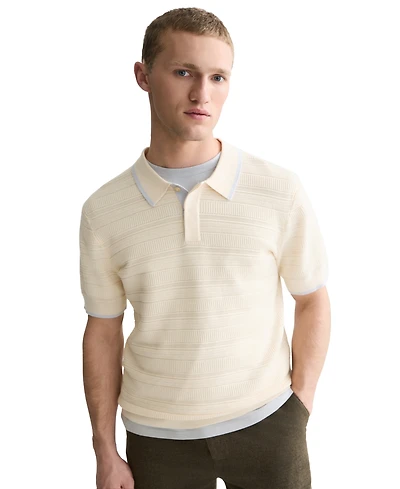 Scotch & Soda Men's Structured Knit Regular-Fit Polo Shirt