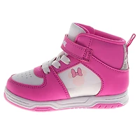 Disney Little Girls (6-12) Minnie Mouse High-Top Sneakers
