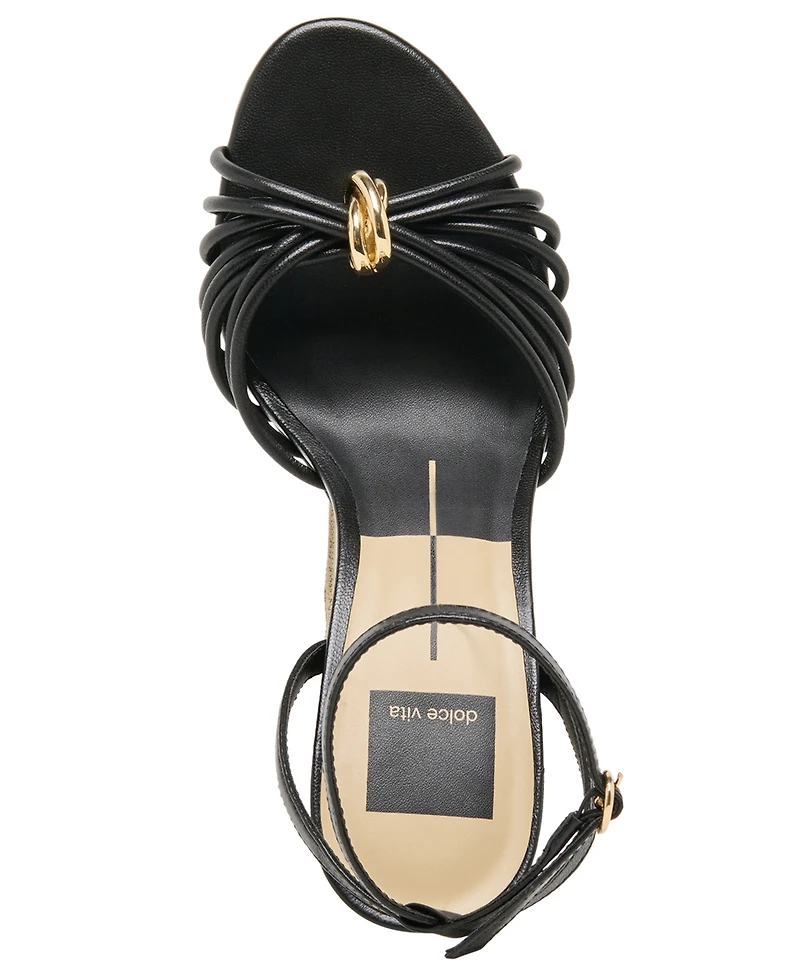 Dolce Vita Women's Isebel Strappy Embellished High Heel Dress Sandals