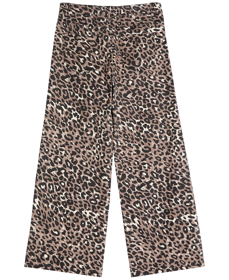 Guess Girls' 7-16 Printed Bull Denim Relaxed-Fit Jeans