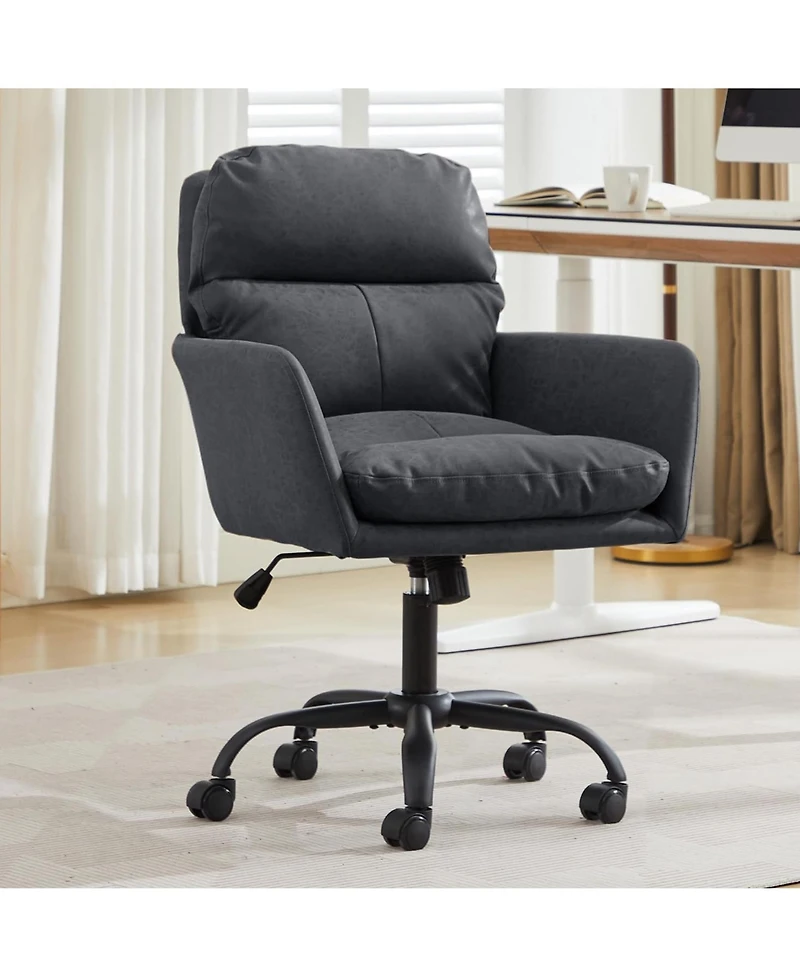 Rainsken Pu Leather Office Desk Chair